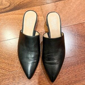 Franco Sarto Black Slides Size 6